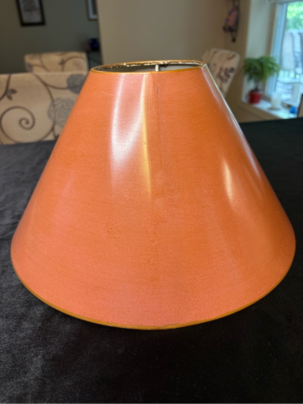 Vintage Tole Metal Lamp Shade - Picture 5 of 9